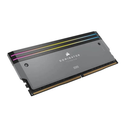 Corsair Dominator Titanium RGB DDR5 32GB (16GBx2) 6000MHz Desktop Ram Grey  Microcenter India