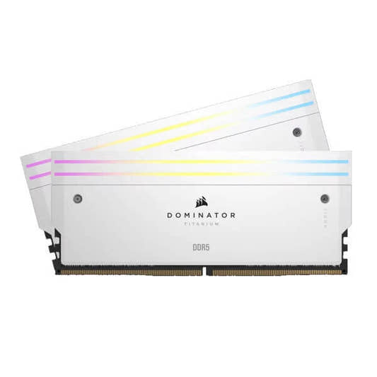 Corsair Dominator Titanium RGB DDR5 32GB (16GBx2) 6000MHz Desktop Ram White  Microcenter India