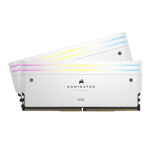 Corsair Dominator Titanium RGB DDR5 32GB (16GBx2) 6000MHz Desktop Ram White  Microcenter India