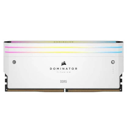 Corsair Dominator Titanium RGB DDR5 32GB (16GBx2) 6000MHz Desktop Ram White  Microcenter India