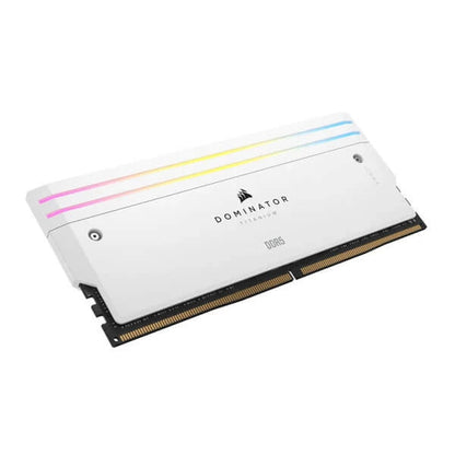 Corsair Dominator Titanium RGB DDR5 32GB (16GBx2) 6000MHz Desktop Ram White  Microcenter India