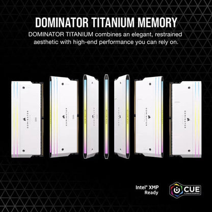 Corsair Dominator Titanium RGB DDR5 32GB (16GBx2) 6000MHz Desktop Ram White  Microcenter India