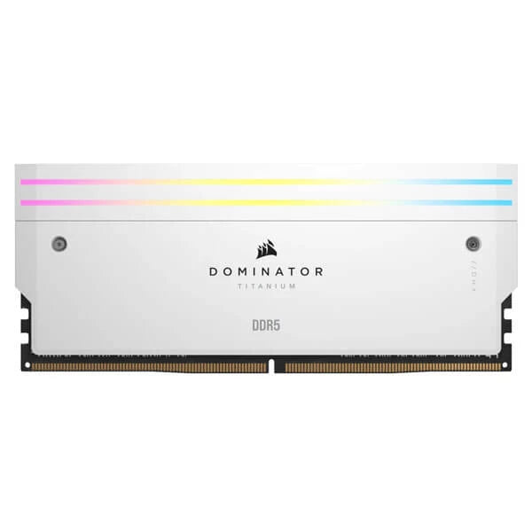 Corsair Dominator Titanium RGB DDR5 32GB (16GBx2) 6000MHz Desktop Ram White  Microcenter India