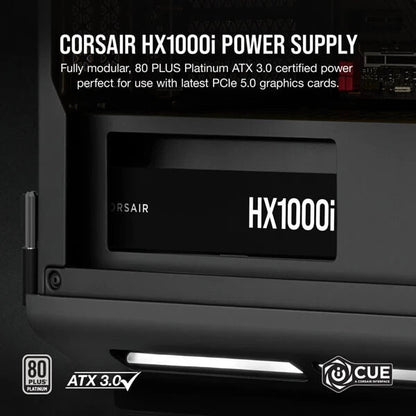 Corsair HX1000i 1000 Watt ATX 3.0 80 Plus Platinum SMPS  Microcenter India
