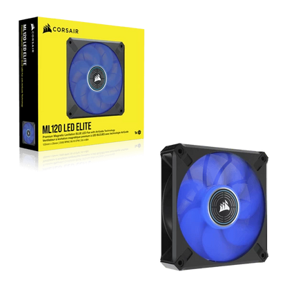 Corsair ML120 LED Elite 120mm Blue LED Cabinet Fan Single Pack  Microcenter India