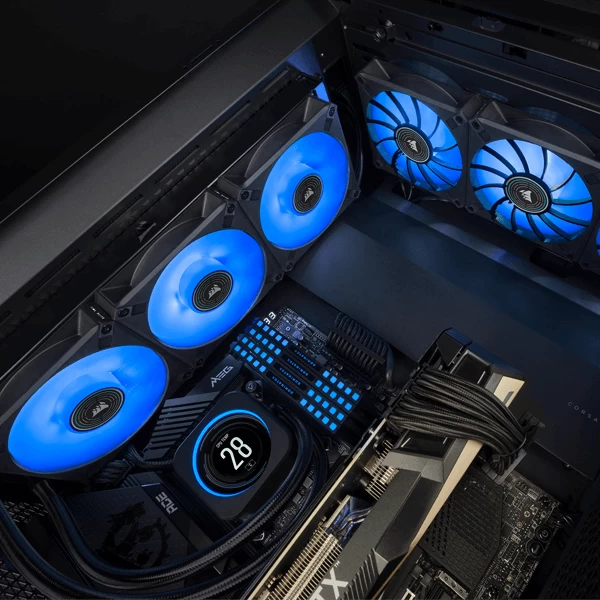 Corsair ML120 LED Elite 120mm Blue LED Cabinet Fan Single Pack  Microcenter India
