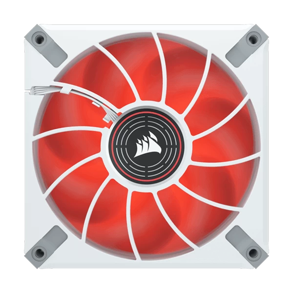 Corsair ML120 LED Elite 120mm Red LED Cabinet Fan Single Pack White  Microcenter India