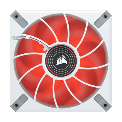 Corsair ML120 LED Elite 120mm Red LED Cabinet Fan Single Pack White  Microcenter India