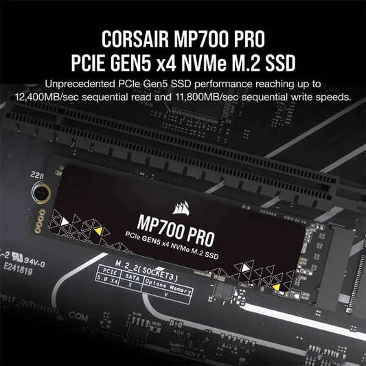 Corsair MP700 PRO 2TB M.2 NVMe 2.0 Gen5 Internal SSD  Microcenter India