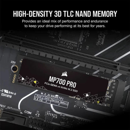 Corsair MP700 PRO 2TB M.2 NVMe 2.0 Gen5 Internal SSD  Microcenter India
