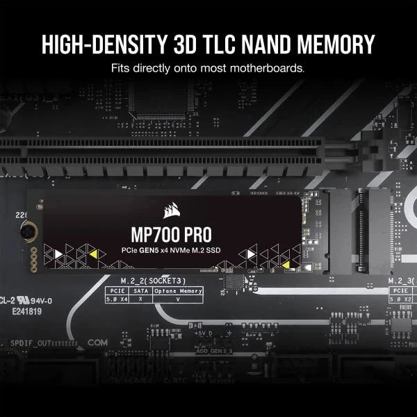 Corsair MP700 PRO 2TB M.2 NVMe 2.0 Gen5 Internal SSD  Microcenter India