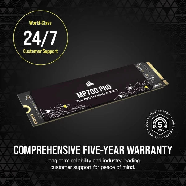 Corsair MP700 PRO 2TB M.2 NVMe 2.0 Gen5 Internal SSD  Microcenter India