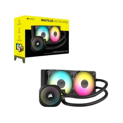 Corsair NAUTILUS 240 RS ARGB Liquid CPU Cooler Black  Microcenter India