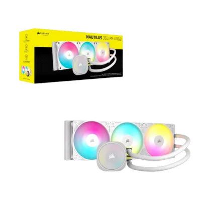 Corsair Nautilus 360 RS ARGB CPU Liquid Cooler White  Microcenter India