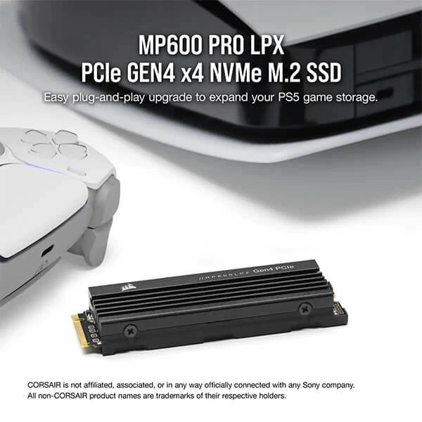 Corsair PRO LPX MP600 4TB M.2 NVMe Gen4 Internal SSD  Microcenter India