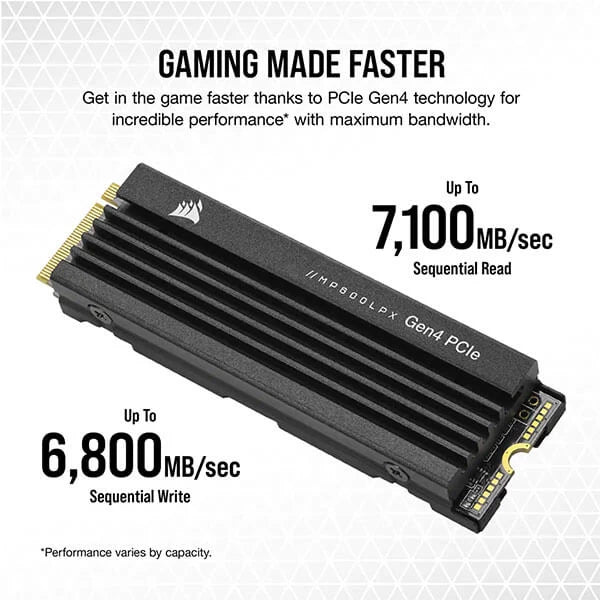 Corsair PRO LPX MP600 4TB M.2 NVMe Gen4 Internal SSD  Microcenter India