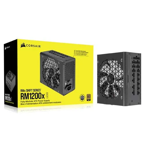 Corsair RM1200x Shift 1200 Watt 80 Plus Gold Power Supply  Microcenter India