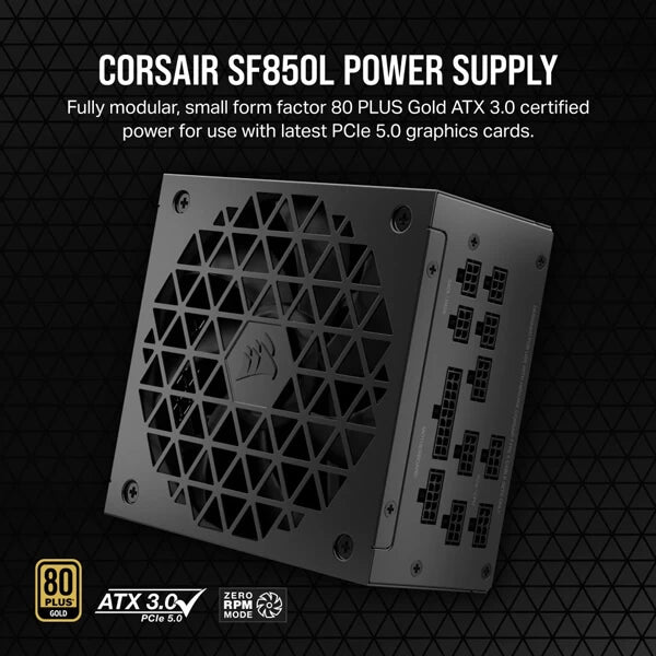 Corsair SF850L SFX 850 Watt ATX 3.0 80 Plus Gold SMPS  Microcenter India
