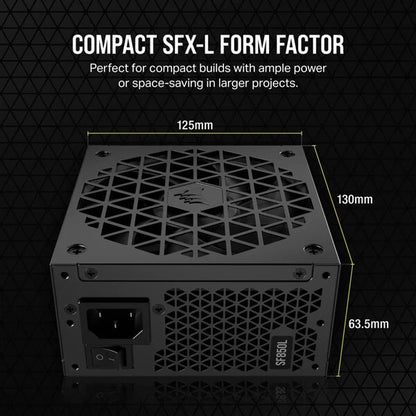 Corsair SF850L SFX 850 Watt ATX 3.0 80 Plus Gold SMPS  Microcenter India