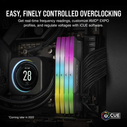 Corsair Vengeance RGB 32GB (16GBx2) DDR5 6000MHz Ram EXPO &amp; XMP  Microcenter India