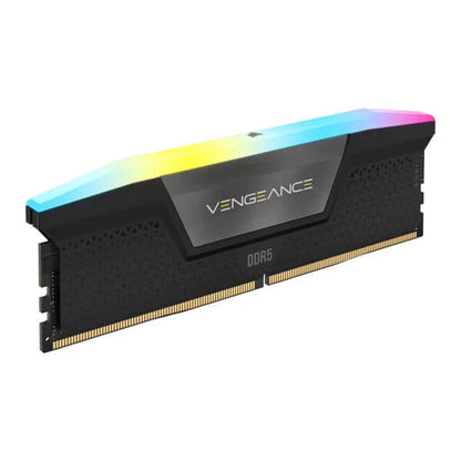 Corsair Vengeance RGB 32GB (16GBx2) DDR5 6000MHz Ram Black  Microcenter India