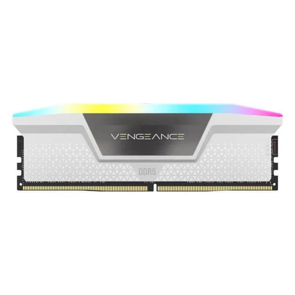 Corsair Vengeance RGB 32GB (16GBx2) DDR5 6000MHz Ram White  Microcenter India