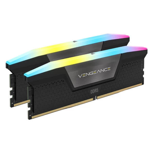 Corsair Vengeance RGB 32GB (16GBx2) DDR5 7200MHz Ram Black  Microcenter India