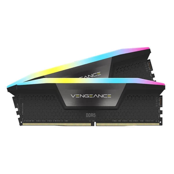 Corsair Vengeance RGB 32GB (16GBx2) DDR5 7200MHz Ram Black  Microcenter India