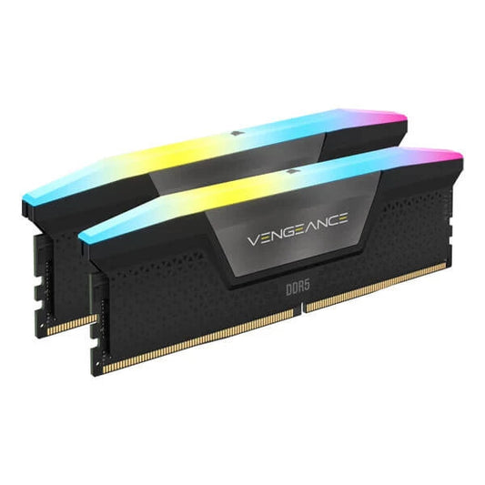 Corsair Vengeance RGB 96GB (48GBx2) DDR5 6400MHz Ram Black  Microcenter India