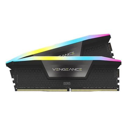 Corsair Vengeance RGB 96GB (48GBx2) DDR5 6400MHz Ram Black  Microcenter India