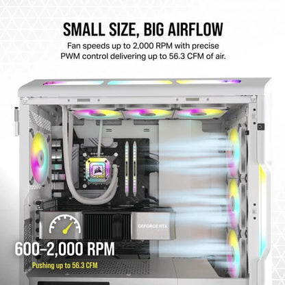 Corsair iCUE AF120 RGB SLIM 120mm Cabinet Fan White Twin Pack  Microcenter India