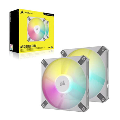 Corsair iCUE AF120 RGB SLIM 120mm Cabinet Fan White Twin Pack  Microcenter India