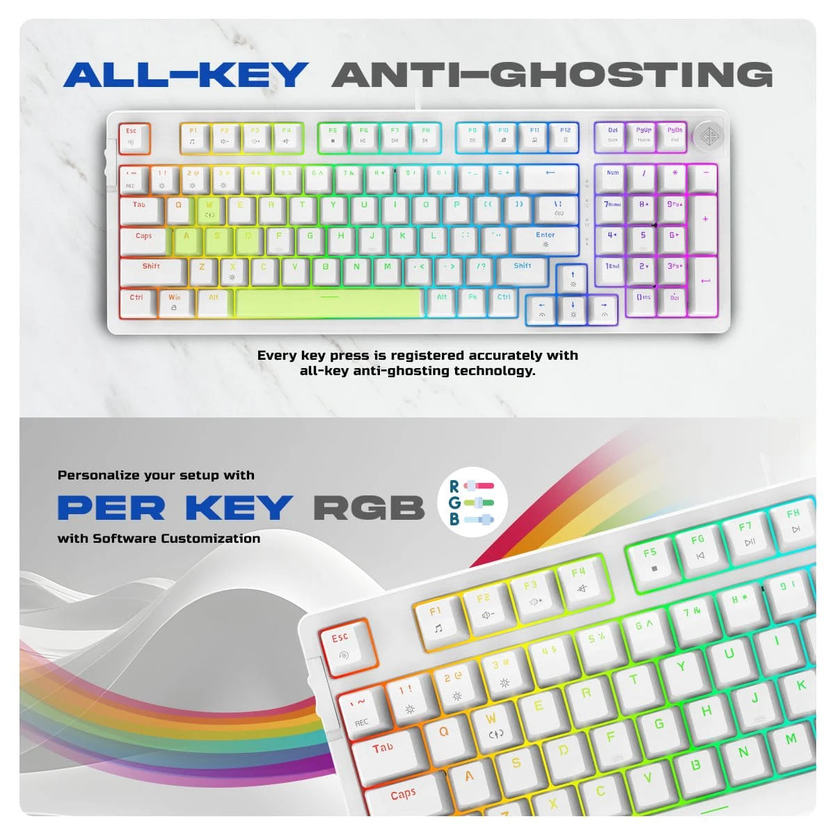 Cosmic Byte Phantom Gasket Mechanical Wired Swappable Keyboard (CB-GK-41) 