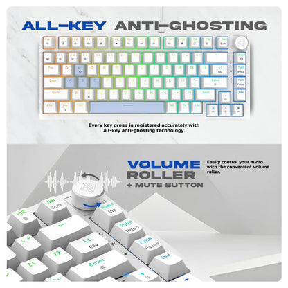 Cosmic Byte Phantom TKL Gasket Mechanical RGB Wired Keyboard (CB-GK-42)  Microcenter India