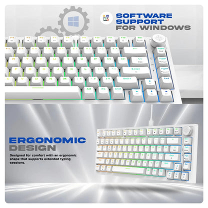 Cosmic Byte Phantom TKL Gasket Mechanical RGB Wired Keyboard (CB-GK-42)  Microcenter India