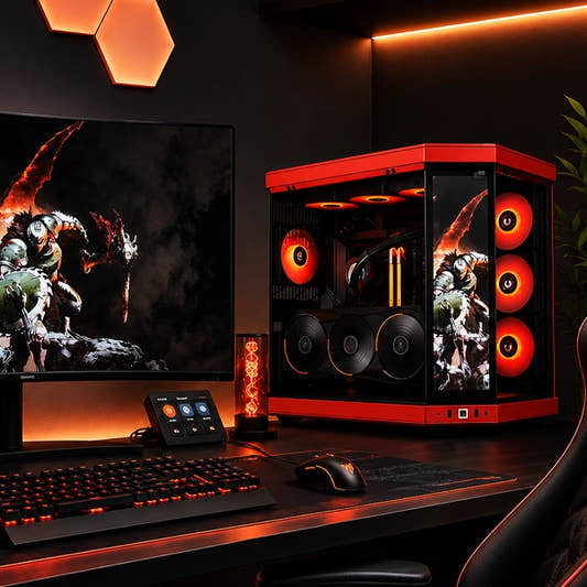 Crimson Apex X3D AI Workstation PC Build