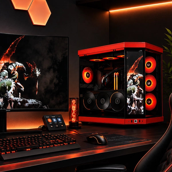 Crimson Apex X3D AI Workstation PC Build