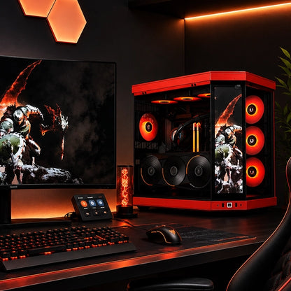 Crimson Apex X3D AI Workstation PC Build