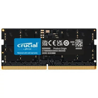 Crucial RAM 16GB DDR5-4800 SODIMM  CL40 - Microcenter India.