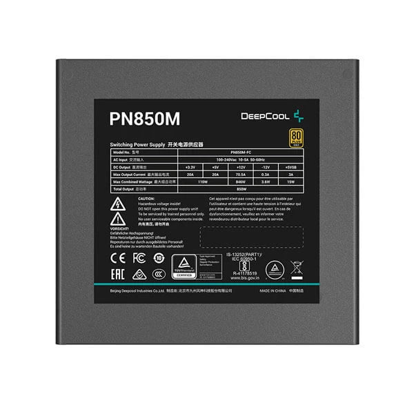 DeepCool PN850M ATX 3.1 850 Watt 80 Plus Gold SMPS  Microcenter India