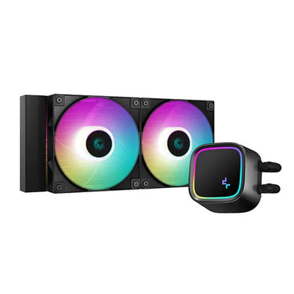 Deepcool Gammaxx LE520 ARGB 240mm CPU Liquid Cooler Black  Microcenter India