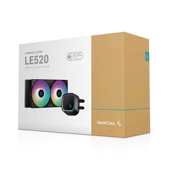 Deepcool Gammaxx LE520 ARGB 240mm CPU Liquid Cooler Black  Microcenter India