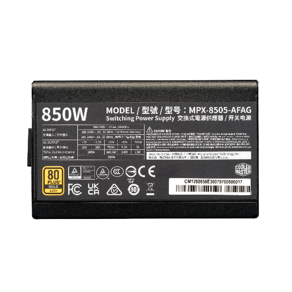 COOLERMASTER 850W ELITE GOLD SMPS - Microcenter India.
