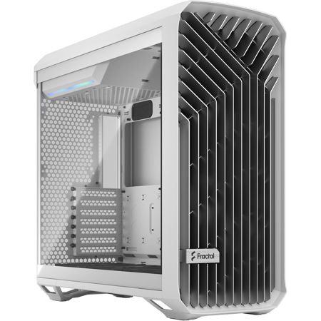 Fractal Design Torrent White tempered glass clear tint E-ATX mid tower cabinet