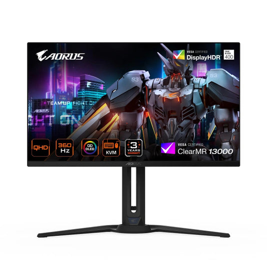 Gigabyte AORUS FO27Q3 27" OLED Gaming Monitor – 360Hz QHD Display -
 Microcenter India.