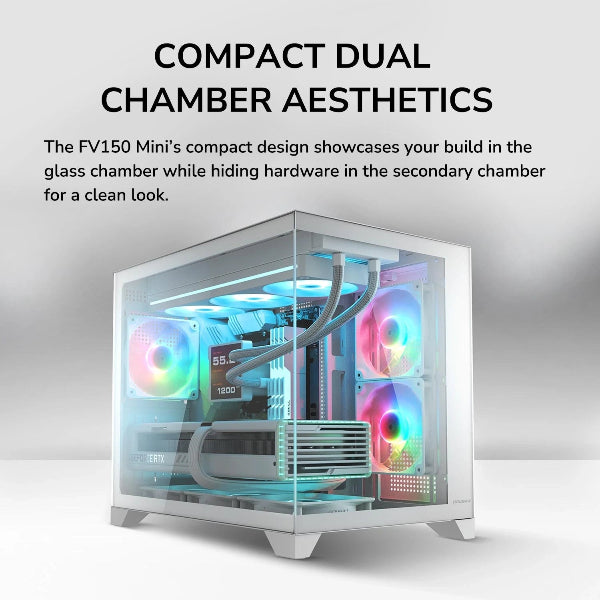 Cougar FV150 RGB Mini Tower Case - Microcenter India.