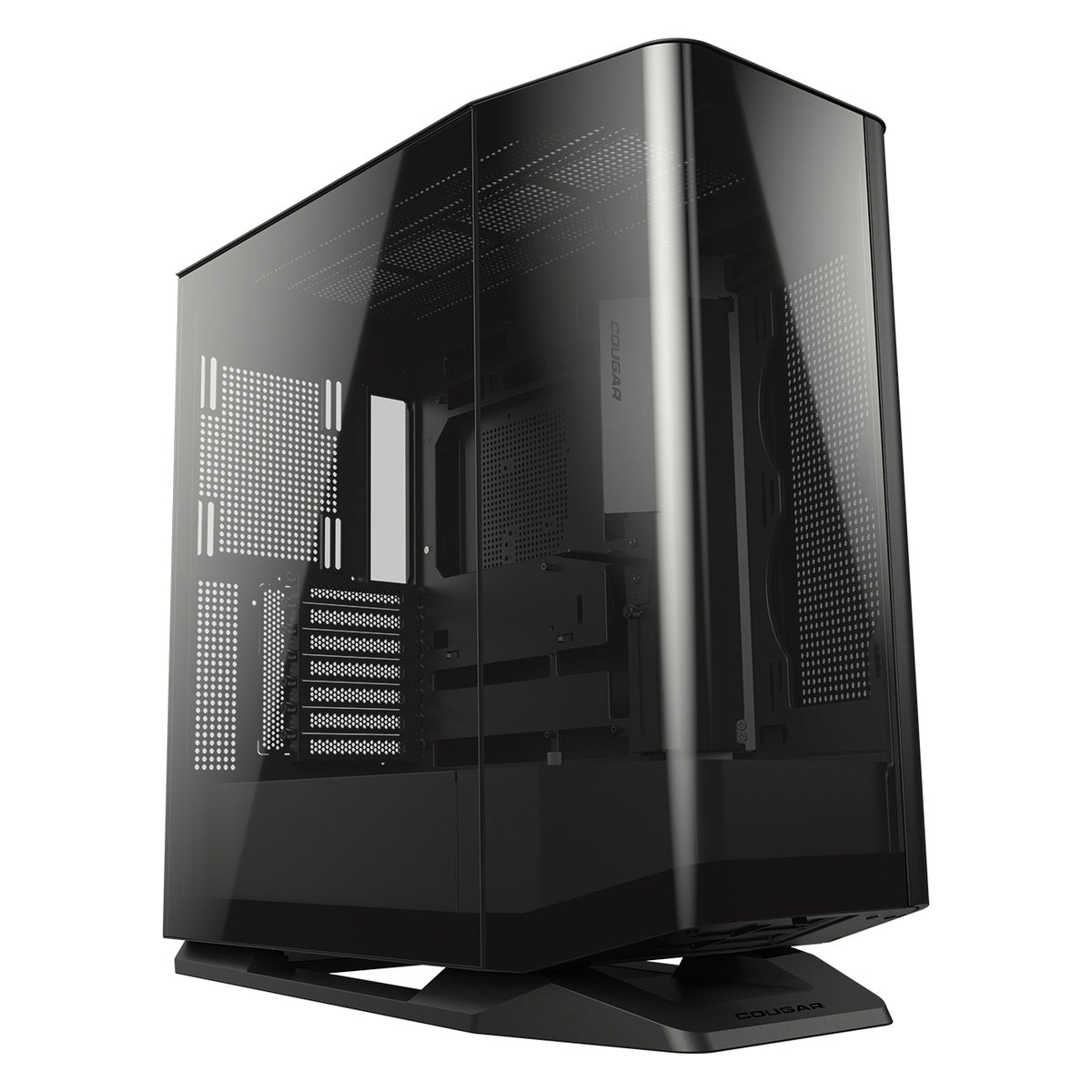 COUGAR FV270 mid tower ATX case with wraparound curved tempered glass