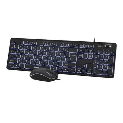 Fingers Keyboard and Mouse Magnifico Duo Combo Black  Microcenter India