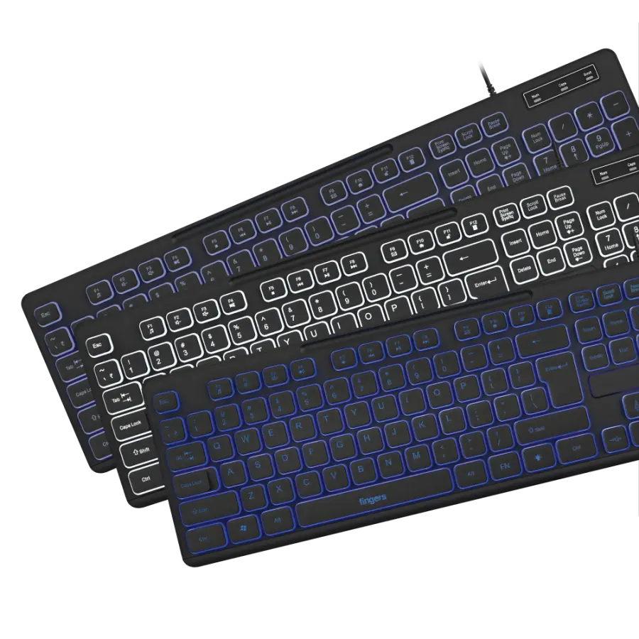 Fingers Keyboard and Mouse Magnifico Duo Combo Black  Microcenter India