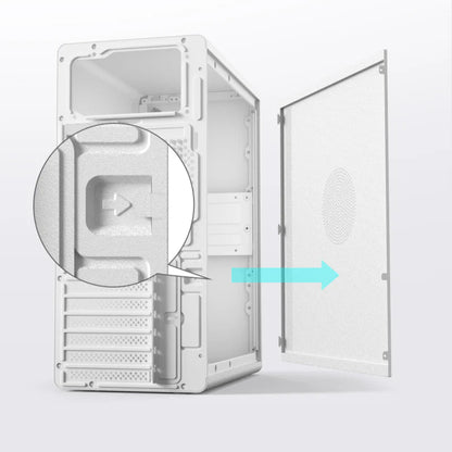 PowerX U500 Ultra Cabinet White  Microcenter India